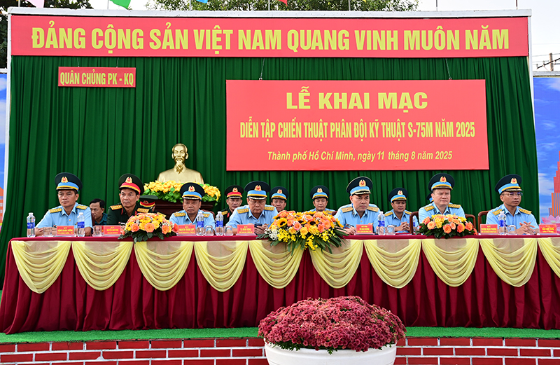Quân chủng Phòng không - Không quân Khai mạc diễn tập chiến thuật phân đội kỹ thuật tên lửa phòng không S-75M năm 2025