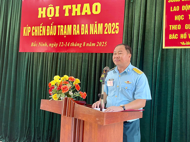 Sư đoàn 365 tổ chức Hội thao Kíp chiến đấu trạm ra đa năm 2025