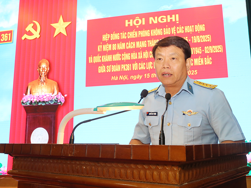 Hội nghị hiệp đồng tác chiến phòng không bảo vệ các hoạt động Kỷ niệm 80 năm Cách mạng Tháng Tám và Quốc khánh Nước Cộng hoà xã hội chủ nghĩa Việt Nam