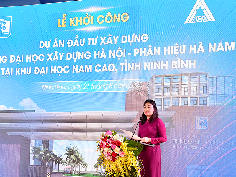 Tổng công ty ACC khởi công Dự án đầu tư xây dựng Trường Đại học Xây dựng Hà Nội - Phân hiệu Hà Nam