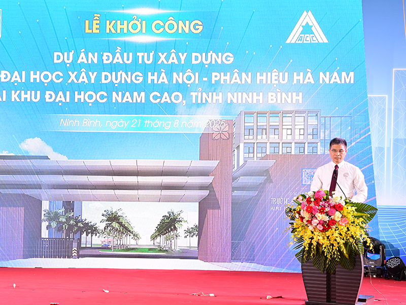 Tổng công ty ACC khởi công Dự án đầu tư xây dựng Trường Đại học Xây dựng Hà Nội - Phân hiệu Hà Nam
