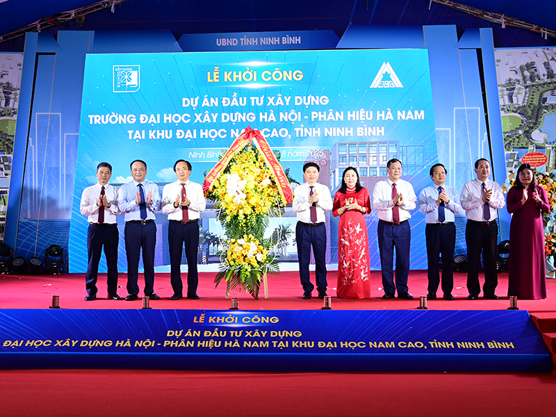 Tổng công ty ACC khởi công Dự án đầu tư xây dựng Trường Đại học Xây dựng Hà Nội - Phân hiệu Hà Nam