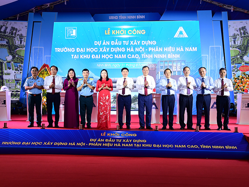 Tổng công ty ACC khởi công Dự án đầu tư xây dựng Trường Đại học Xây dựng Hà Nội - Phân hiệu Hà Nam