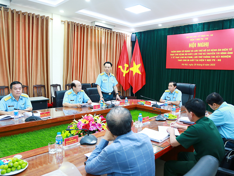 Viện Y học PK-KQ tổ chức Hội nghị thẩm định sử dụng và lưu trữ hồ sơ bệnh án điện tử