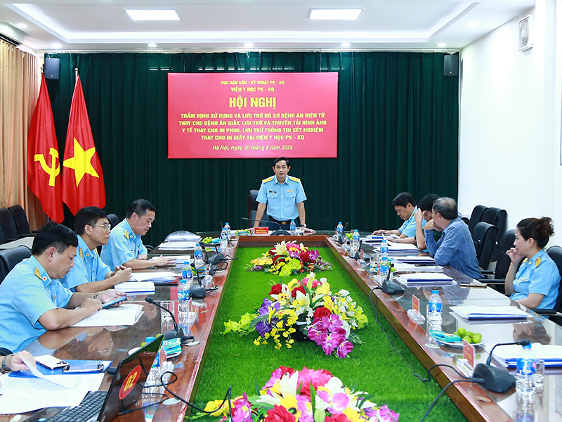 Viện Y học PK-KQ tổ chức Hội nghị thẩm định sử dụng và lưu trữ hồ sơ bệnh án điện tử