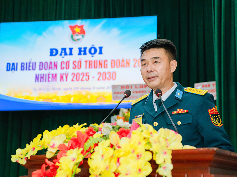 Đoàn cơ sở Trung đoàn 263 tổ chức Đại hội nhiệm kỳ 2025-2030