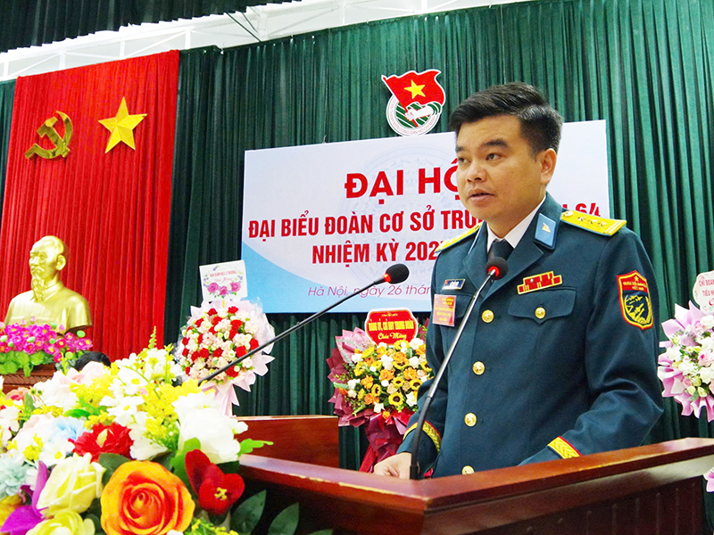 Đoàn cơ sở Trung đoàn 64 tổ chức Đại hội đại biểu nhiệm kỳ 2025 - 2030