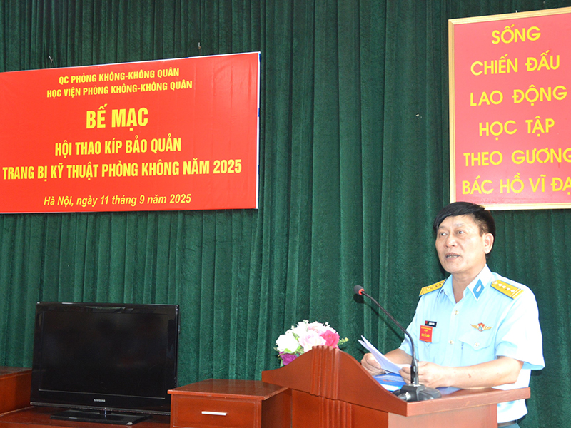 Học viện Phòng không - Không quân tổ chức Hội thao kíp bảo quản trang bị kỹ thuật Phòng không năm 2025
