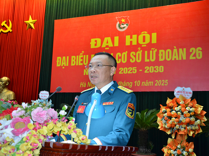Lữ đoàn 26 tổ chức thành công Đại hội đại biểu Đoàn cơ sở nhiệm kỳ 2025-2030.