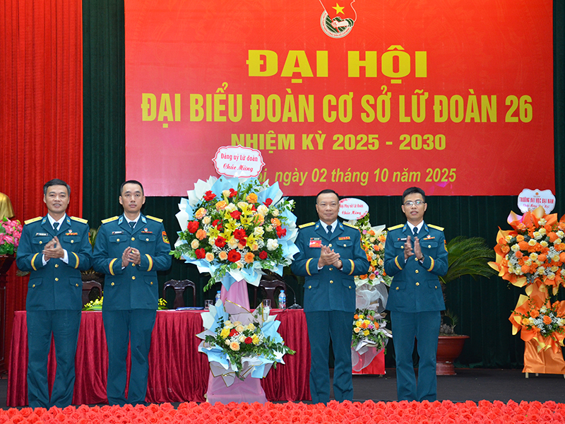 Lữ đoàn 26 tổ chức thành công Đại hội đại biểu Đoàn cơ sở nhiệm kỳ 2025-2030.