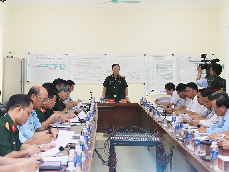 Bộ Tổng Tham mưu QĐND Việt Nam kiểm tra tiến độ Dự án đầu tư xây dựng Sân bay Phan Thiết