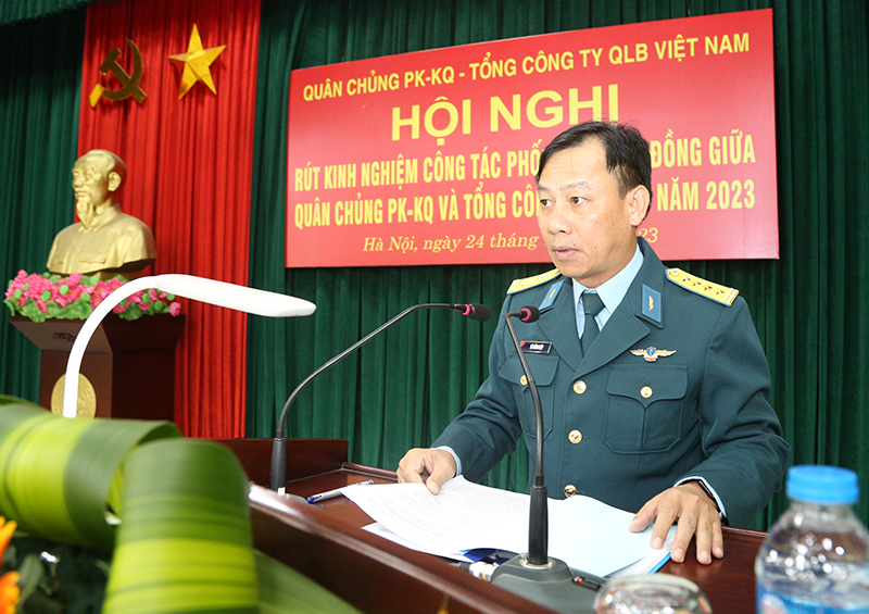 Hội nghị rút kinh nghiệm công tác phối hợp, hiệp đồng giữa Quân chủng PK-KQ và Tổng Công ty Quản lý bay Việt Nam năm 2023