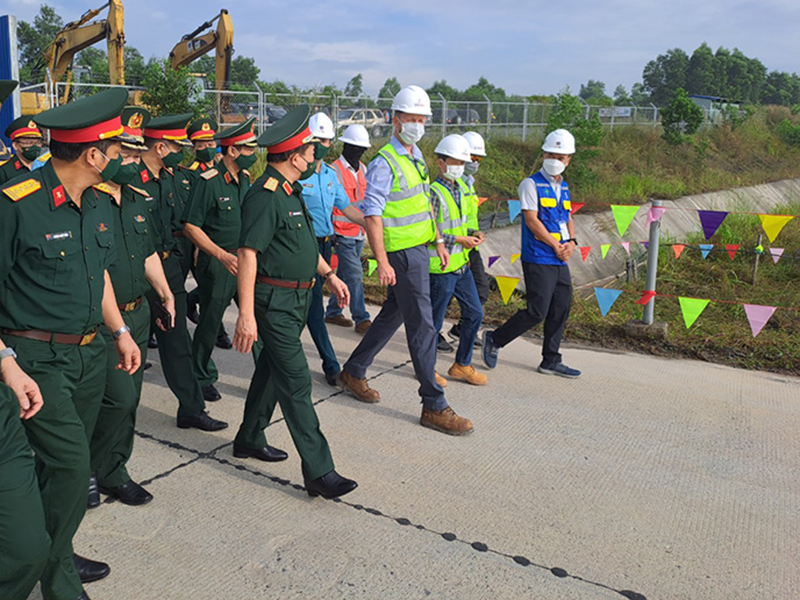 Bộ Quốc phòng kiểm tra tiến độ thực hiện Dự án xử lý dioxin tại Sân bay Biên Hòa