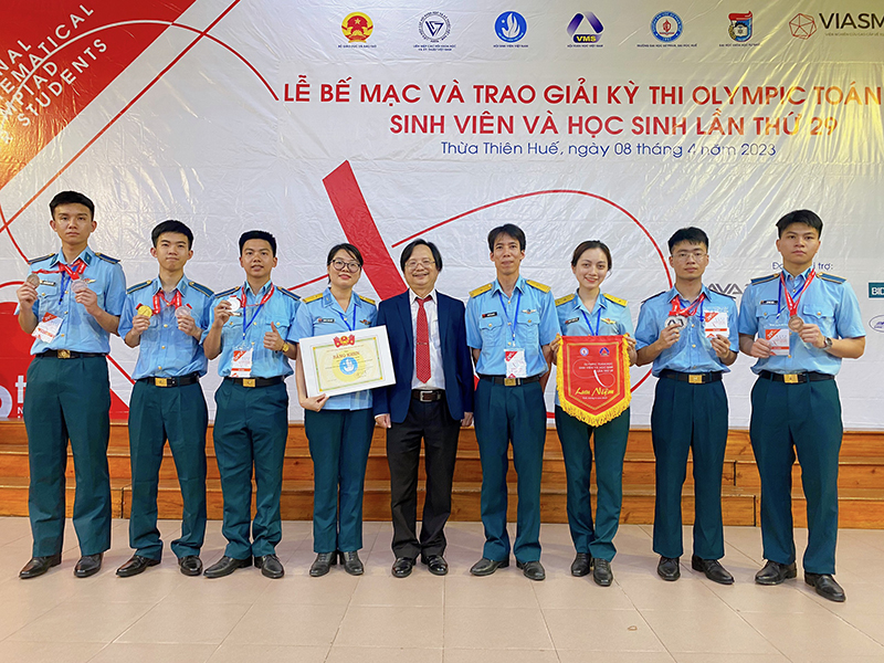Học viện Phòng không-Không quân giành 8 huy chương tại kỳ thi Olympic Toán học sinh viên, học sinh toàn quốc lần thứ 29