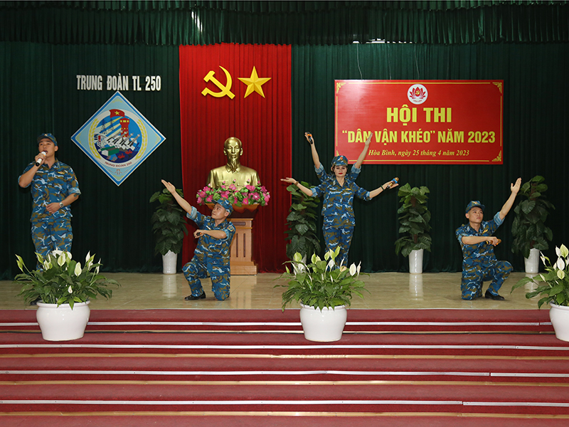 Trung đoàn 250 tổ chức Hội thi “Dân vận khéo” năm 2023