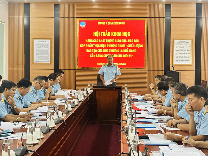 Trường Sĩ quan Không quân tổ chức hội thảo về công tác giáo dục, đào tạo
