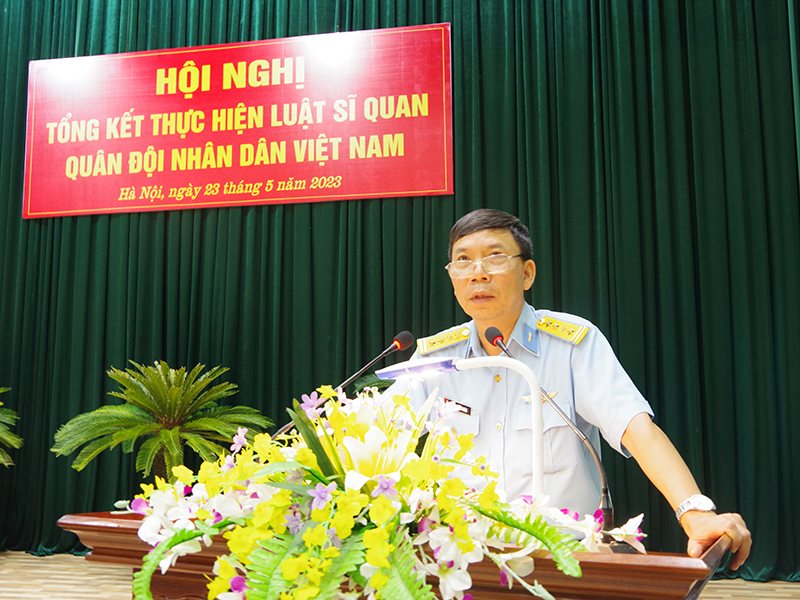Trường Cao đẳng Kỹ thuật PK-KQ tổng kết thực hiện Luật Sĩ quan Quân đội Nhân dân Việt Nam