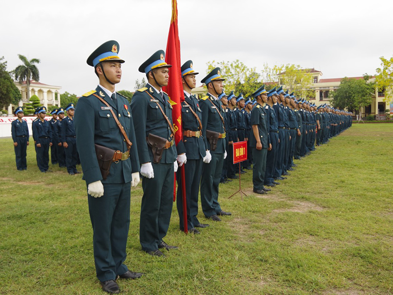 Các đơn vị trong Quân chủng Phòng không - Không quân tuyên thệ chiến sĩ mới năm 2023