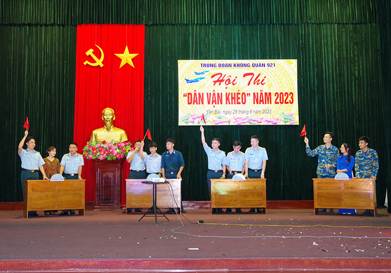 Trung đoàn 921 tổ chức Hội thi “Dân vận khéo” năm 2023