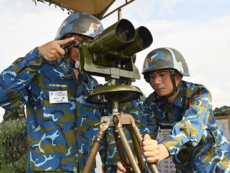 Quân chủng Phòng không - Không quân bế mạc Hội thao Vọng quan sát mắt, Tổ bắn máy bay bay thấp, Tổ chế áp UAV năm 2023