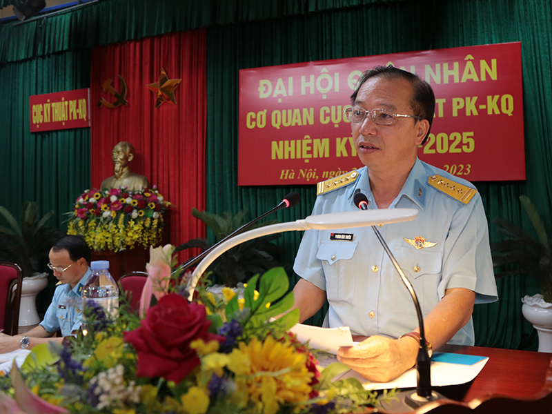 Hội đồng quân nhân cơ quan Cục Kỹ thuật Phòng không - Không quân tổ chức Đại hội nhiệm kỳ 2023-2025