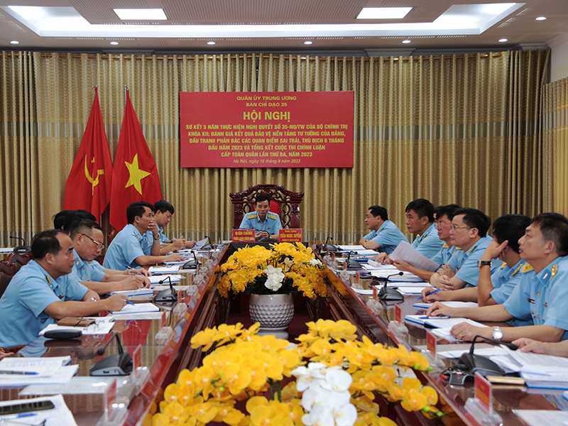 Ban Chỉ đạo 35 Quân ủy Trung ương sơ kết 5 năm thực hiện Nghị quyết số 35-NQ/TW của Bộ Chính trị khóa XII