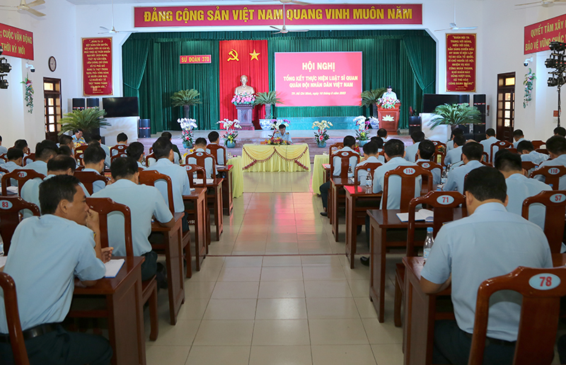 Sư đoàn 370 tổng kết thực hiện Luật Sĩ quan Quân đội nhân dân Việt Nam