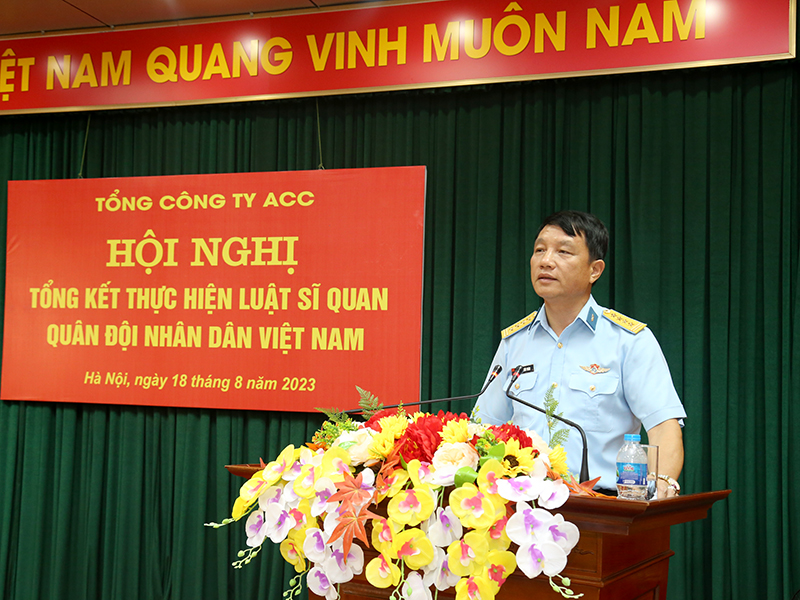 Tổng Công ty ACC tổng kết thực hiện Luật Sĩ quan Quân đội nhân dân Việt Nam