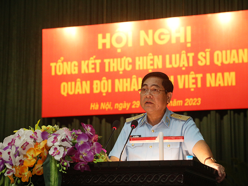Học viện Phòng không - Không quân tổng kết thực hiện Luật Sĩ quan QĐND Việt Nam
