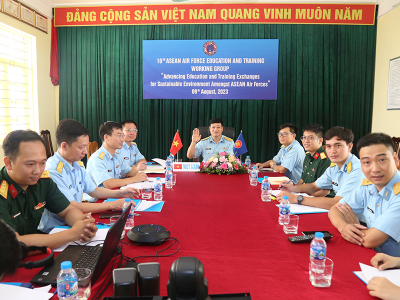 Cuộc họp trực tuyến Nhóm làm việc chung Không quân các nước ASEAN lần thứ 10 về huấn luyện và đào tạo