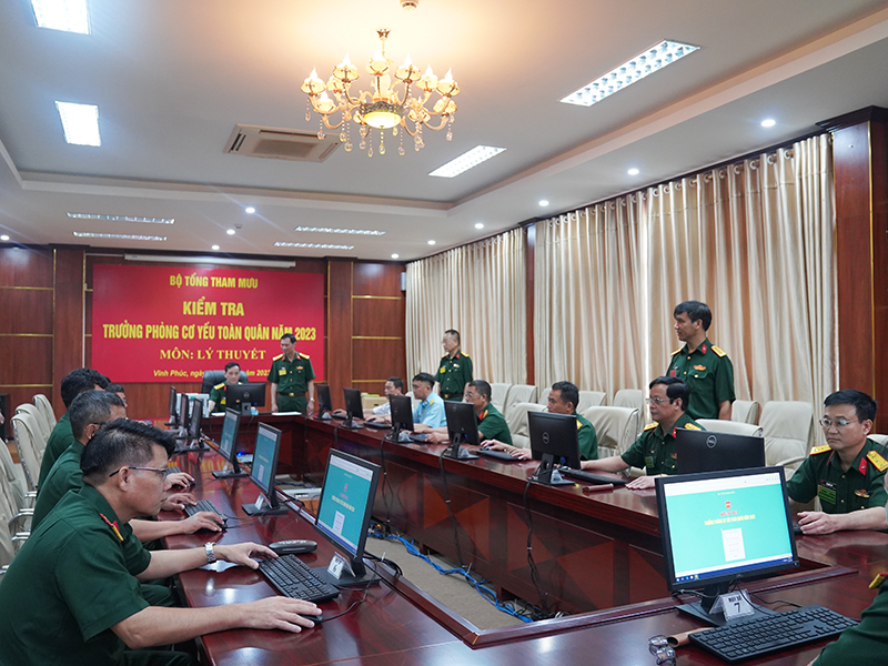 Bộ Tổng Tham mưu QĐND Việt Nam tổ chức đợt kiểm tra Trưởng Phòng Cơ yếu toàn quân năm 2023