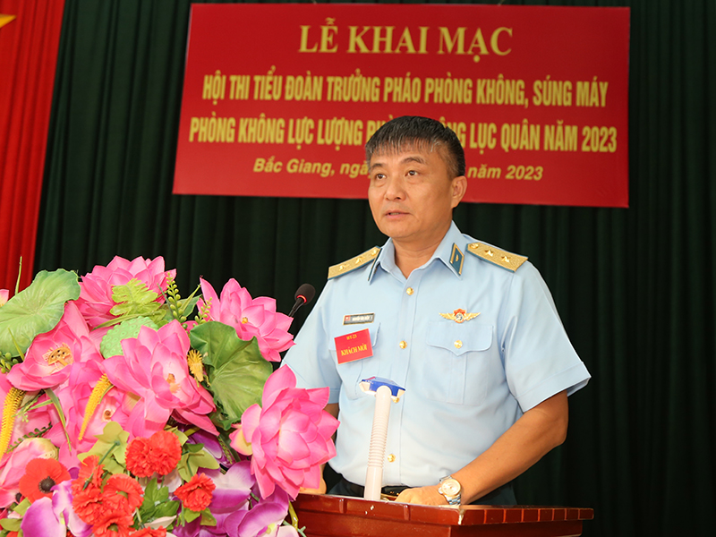 Khai mạc Hội thi Tiểu đoàn trưởng Pháo phòng không, Súng máy phòng không lực lượng Phòng không lục quân năm 2023