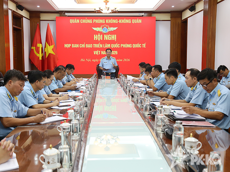 Qu&acirc;n chủng Ph&ograve;ng kh&ocirc;ng - Kh&ocirc;ng qu&acirc;n họp Ban Chỉ đạo Triển l&atilde;m Quốc ph&ograve;ng quốc tế năm 2026