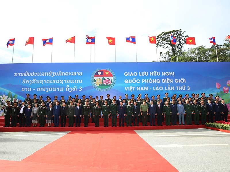 Giao lưu hữu nghị quốc ph&ograve;ng bi&ecirc;n giới Việt Nam - L&agrave;o lần thứ 3 th&agrave;nh c&ocirc;ng tốt đẹp