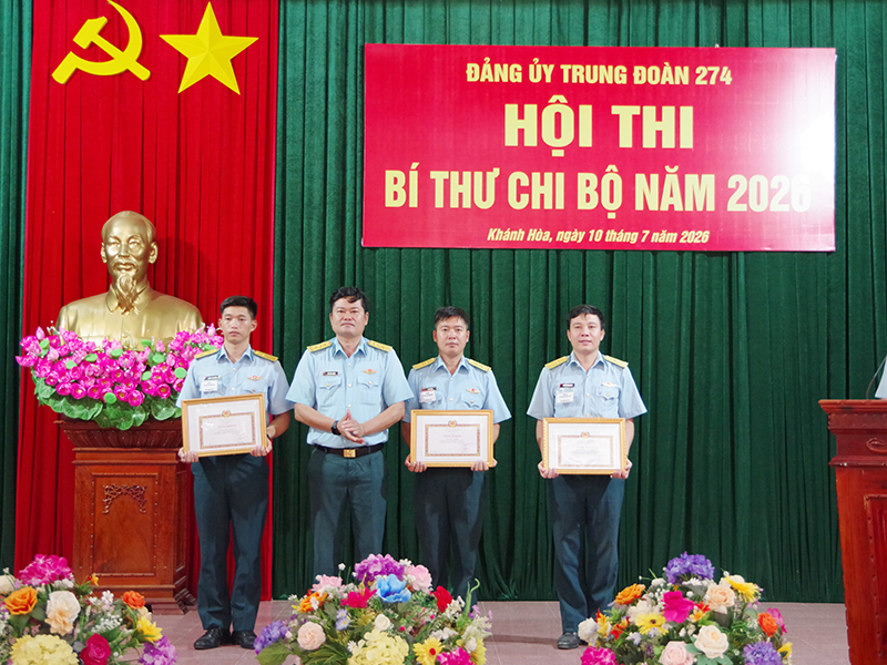 Đảng ủy Trung đo&agrave;n 274 tổ chức Hội thi B&iacute; thư chi bộ năm 2026
