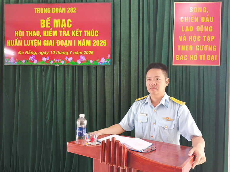 Trung đo&agrave;n 282 bế mạc hội thao, kiểm tra kết th&uacute;c huấn luyện giai đoạn 1
