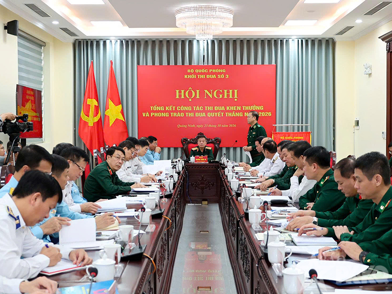Khối thi đua số 3 Bộ Quốc ph&ograve;ng tổng kết c&ocirc;ng t&aacute;c thi đua, khen thưởng v&agrave; Phong tr&agrave;o Thi đua quyết thắng năm 2026