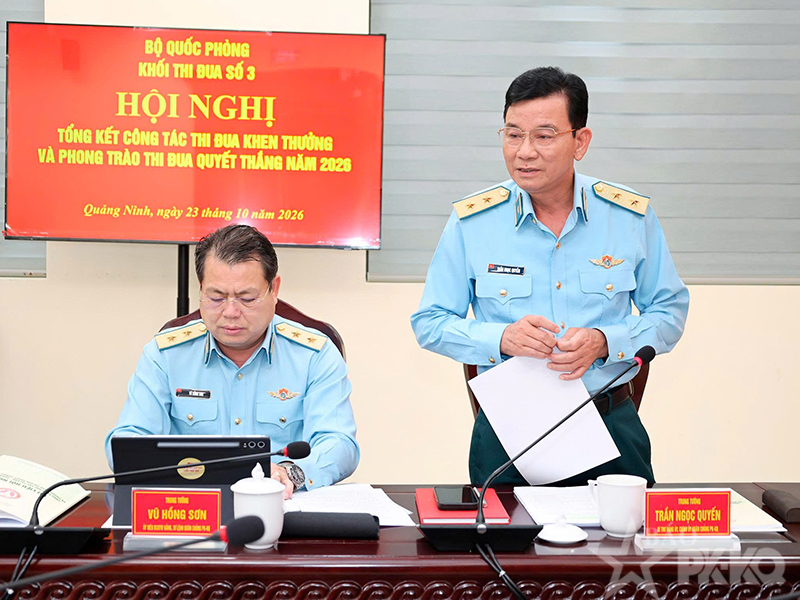 Khối thi đua số 3 Bộ Quốc ph&ograve;ng tổng kết c&ocirc;ng t&aacute;c thi đua, khen thưởng v&agrave; Phong tr&agrave;o Thi đua quyết thắng năm 2026