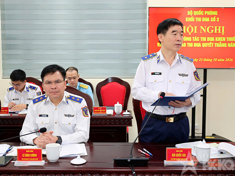 Khối thi đua số 3 Bộ Quốc ph&ograve;ng tổng kết c&ocirc;ng t&aacute;c thi đua, khen thưởng v&agrave; Phong tr&agrave;o Thi đua quyết thắng năm 2026