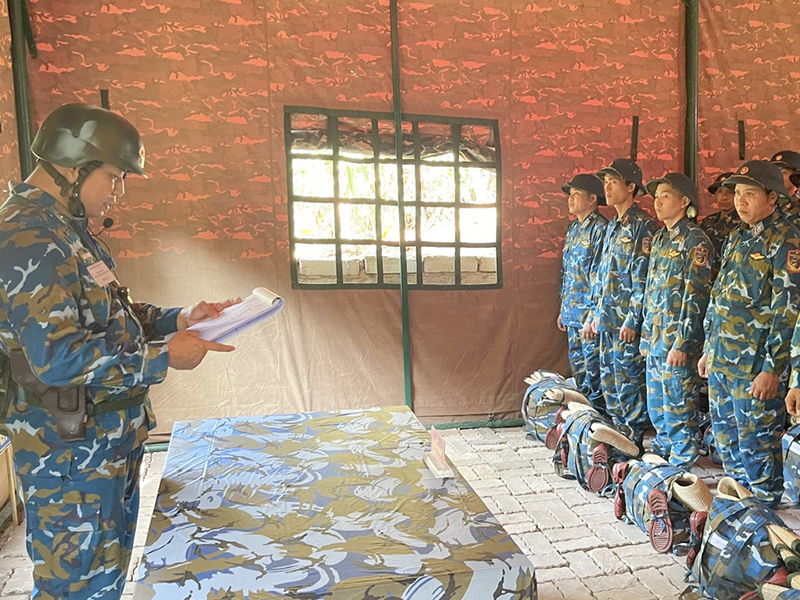 Sư đo&agrave;n 375 n&acirc;ng cao năng lực tiếp nhận lực lượng dự bị động vi&ecirc;n