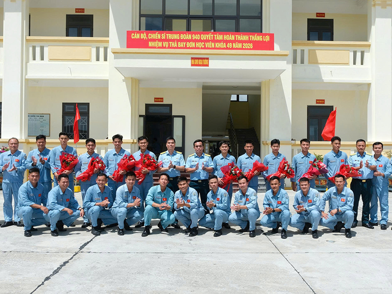 Trung đo&agrave;n 940 ho&agrave;n th&agrave;nh tốt nhiệm vụ thả bay đơn học vi&ecirc;n Kh&oacute;a 49 đợt 1 năm 2026