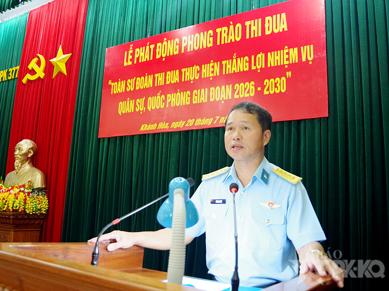 Sư đoàn 377 phát động phong trào thi đua thực hiện thắng lợi nhiệm vụ quân sự, quốc phòng giai đoạn 2026 - 2030