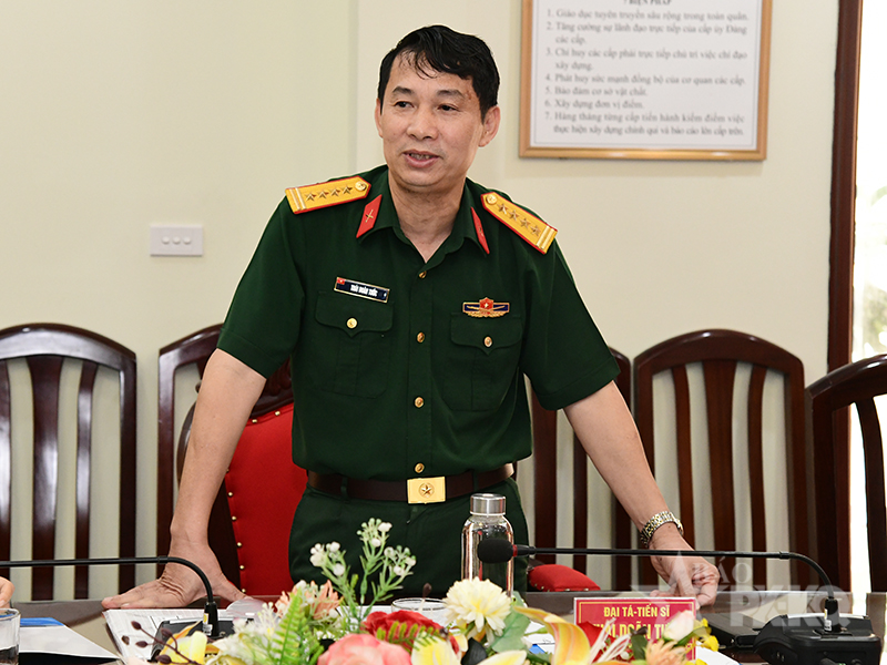 Tổng cục Ch&iacute;nh trị QĐND Việt Nam kiểm tra c&aacute;c c&ocirc;ng tr&igrave;nh tổng kết CTĐ, CTCT trong Qu&acirc;n đội năm 2026 tại Cục Ch&iacute;nh trị Qu&acirc;n chủng PK-KQ