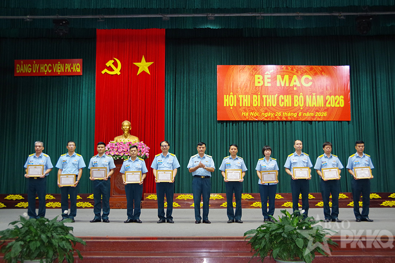 Đảng ủy Học viện Ph&ograve;ng kh&ocirc;ng - Kh&ocirc;ng qu&acirc;n tổ chức Hội thi B&iacute; thư chi bộ năm 2026