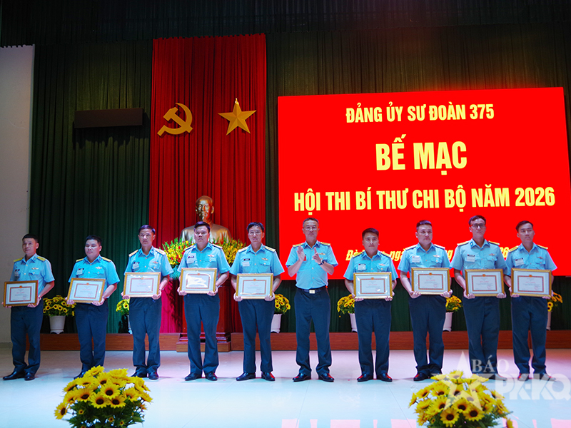 Đảng ủy sư đo&agrave;n 375 tổ chức Hội thi B&iacute; thư chi bộ năm 2026