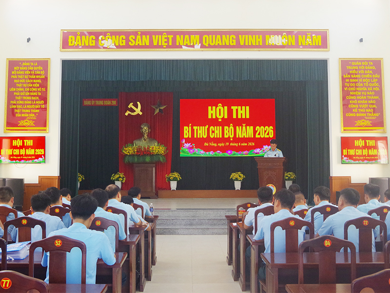 Đảng ủy Trung đo&agrave;n 290 tổ chức Hội thi B&iacute; thư chi bộ năm 2026