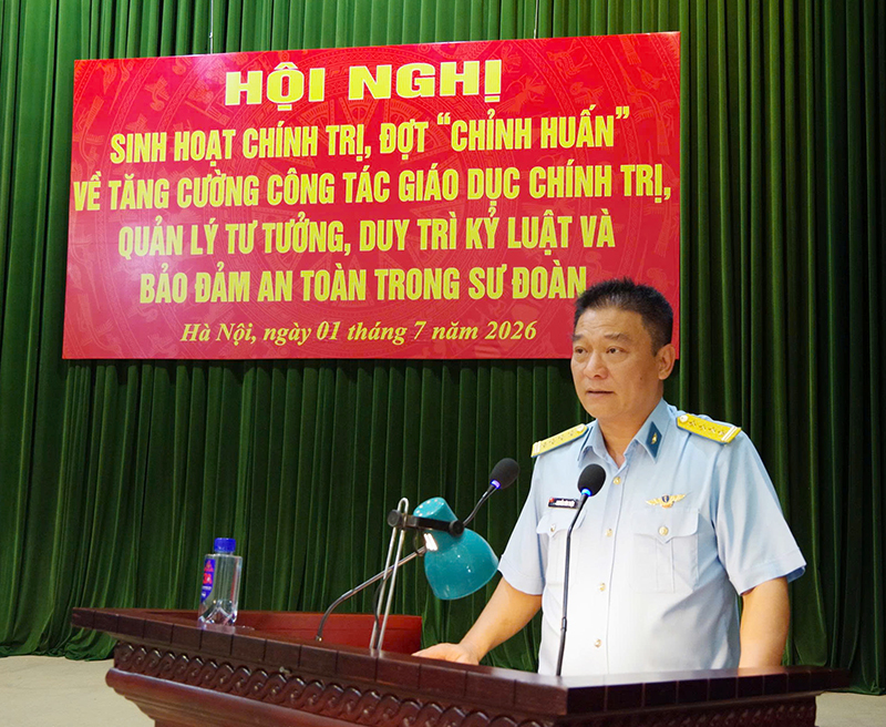 Sư đoàn 371 tổ chức Hội nghị sinh hoạt chính trị sâu rộng, đợt “Chỉnh huấn” thực hiện Chỉ thị số 76/CT-BQP của Bộ Quốc phòng