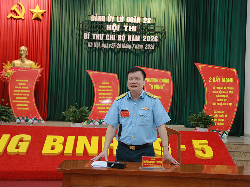 Đảng ủy Lữ đo&agrave;n C&ocirc;ng binh 28 tổ chức Hội thi B&iacute; thư chi bộ năm 2026