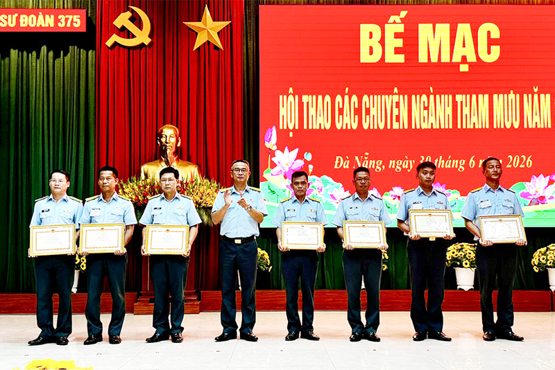 Sư đoàn 375 tổ chức Hội thao các chuyên ngành tham mưu năm 2026