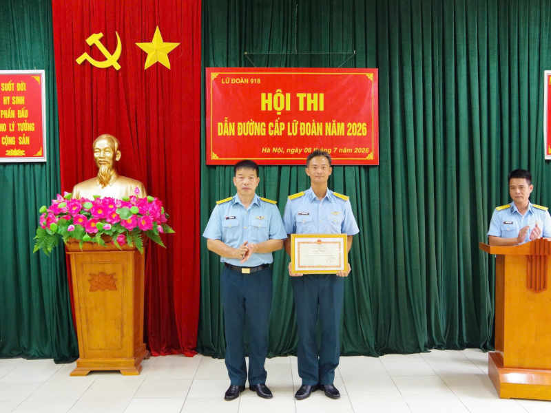 Lữ đo&agrave;n Kh&ocirc;ng qu&acirc;n 918 tổ chức th&agrave;nh c&ocirc;ng Hội thi Dẫn đường năm 2026